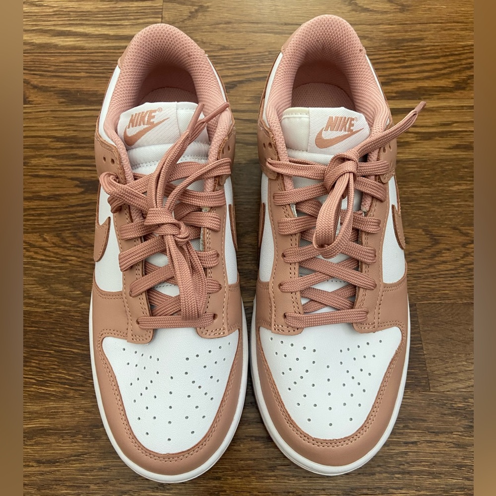 NWOT Nike Rose Whisper Dunk Low Sneakers